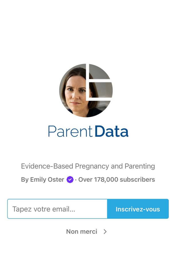 178000 parents suivent les conseils d'Emily Oster.