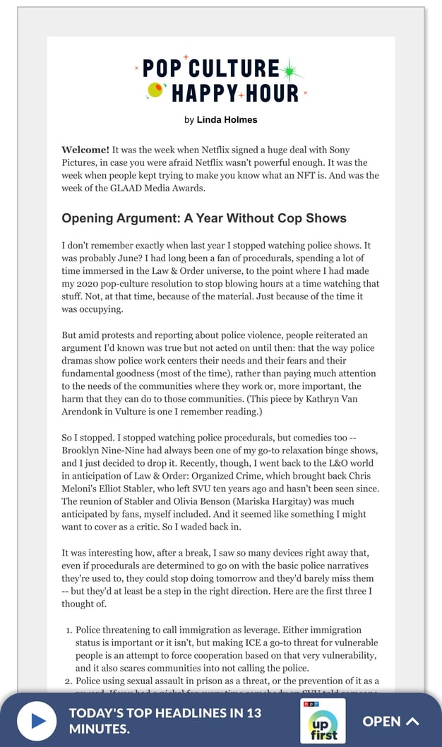 Pop et savant. NPR, forcément.