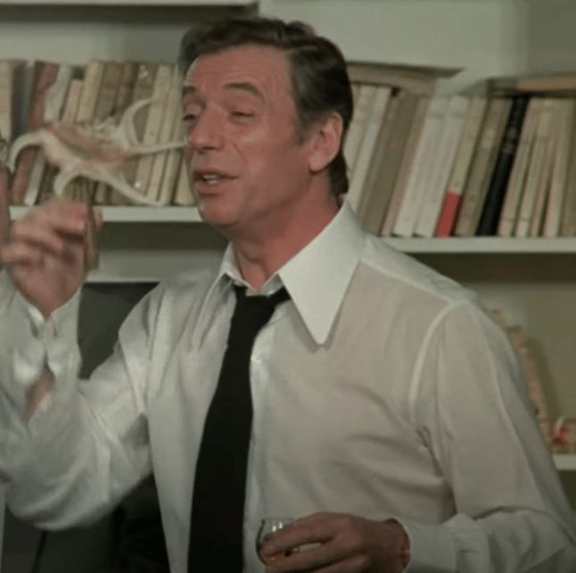 César (Yves Montand) dans les Bachs