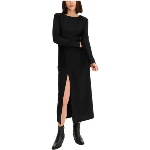Robe longue noire Noyoco