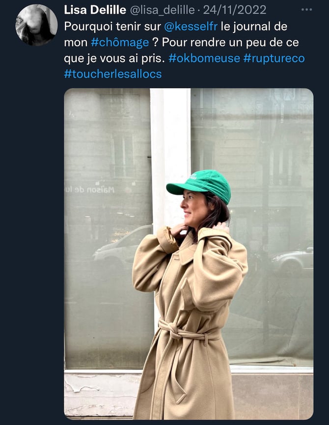Lisa Dellile sait particulièrement bien communiquer sur newsletter OK Bômeuse