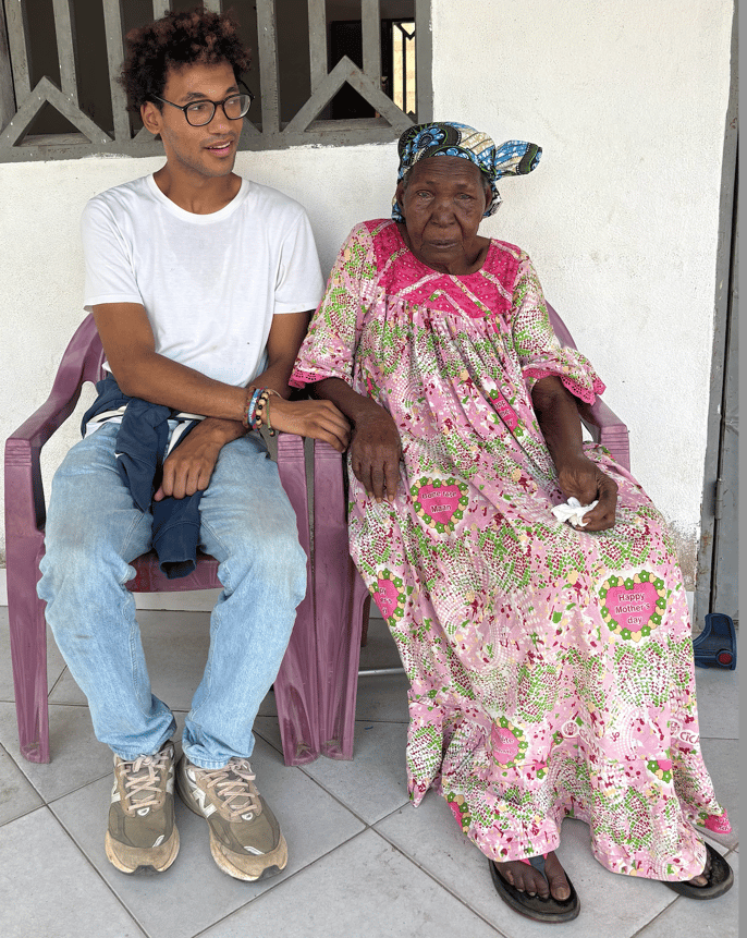 Ma grand mère et moi. 