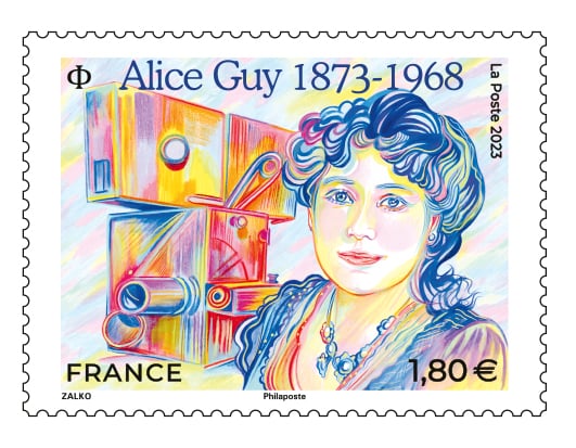 Timbre Aline Zalko d'après photos © Fonds Thierry  Peeters/Signatures © NICOLAS LIPONNE / HANS LUCAS