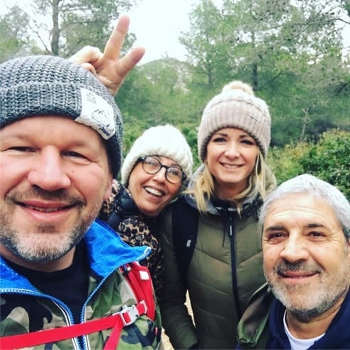 Christian Califano avec les membres de l’association (Facebook)