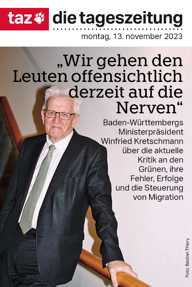 "Nous tapons visiblement sur les nerfs des gens" : le ministre-président vert du Bade Wurtemberg Winfried Kretschmann