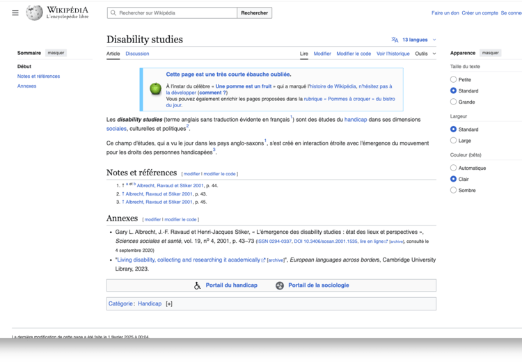 En France = 2 lignes