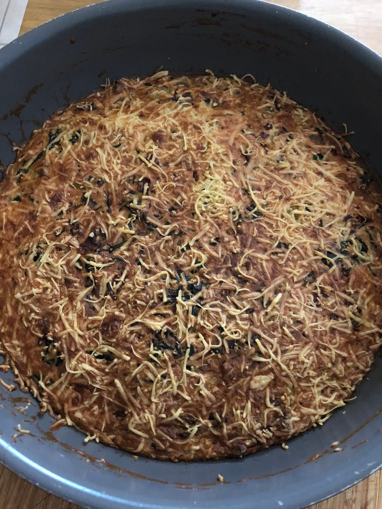 Gateau salé de bettes. 
