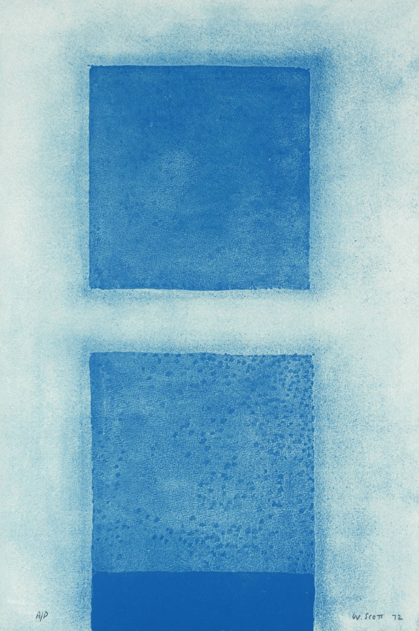 "Cobalt Predominates" de la série "A Poem for Alexander", William Scott, 1972