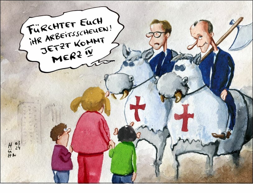 "Prenez peur, fainéants ! Merz IV arrive !"