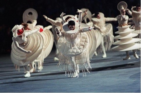  Cérémonie d’ouverture des Jeux Olympiques d’Albertville en 1992 (France info culture, DAVID AKE / AFP)