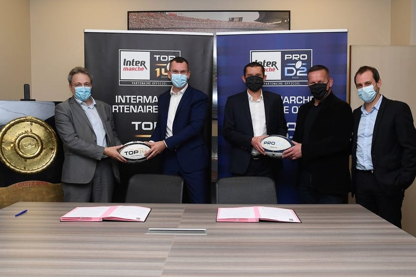 Nouveau partenariat d'Intermarché avec la Ligue Nationale de Rugby