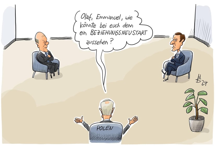 Thérapie. Tusk : "Olaf, Emmanuel, à quoi pourrait ressembler pour vous deux un nouveau départ ?" (Heiko Sakurai)