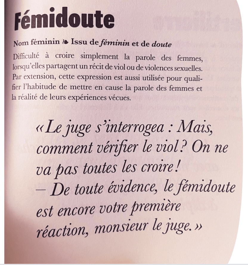 Extrait du dictionnaire "Les mots qu'il nous faut", Jeanne Henin, La Mer Salée Ed.
