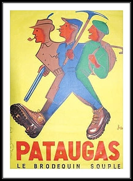 Publicité Pataugas d'époque. ©Réclames de jadis