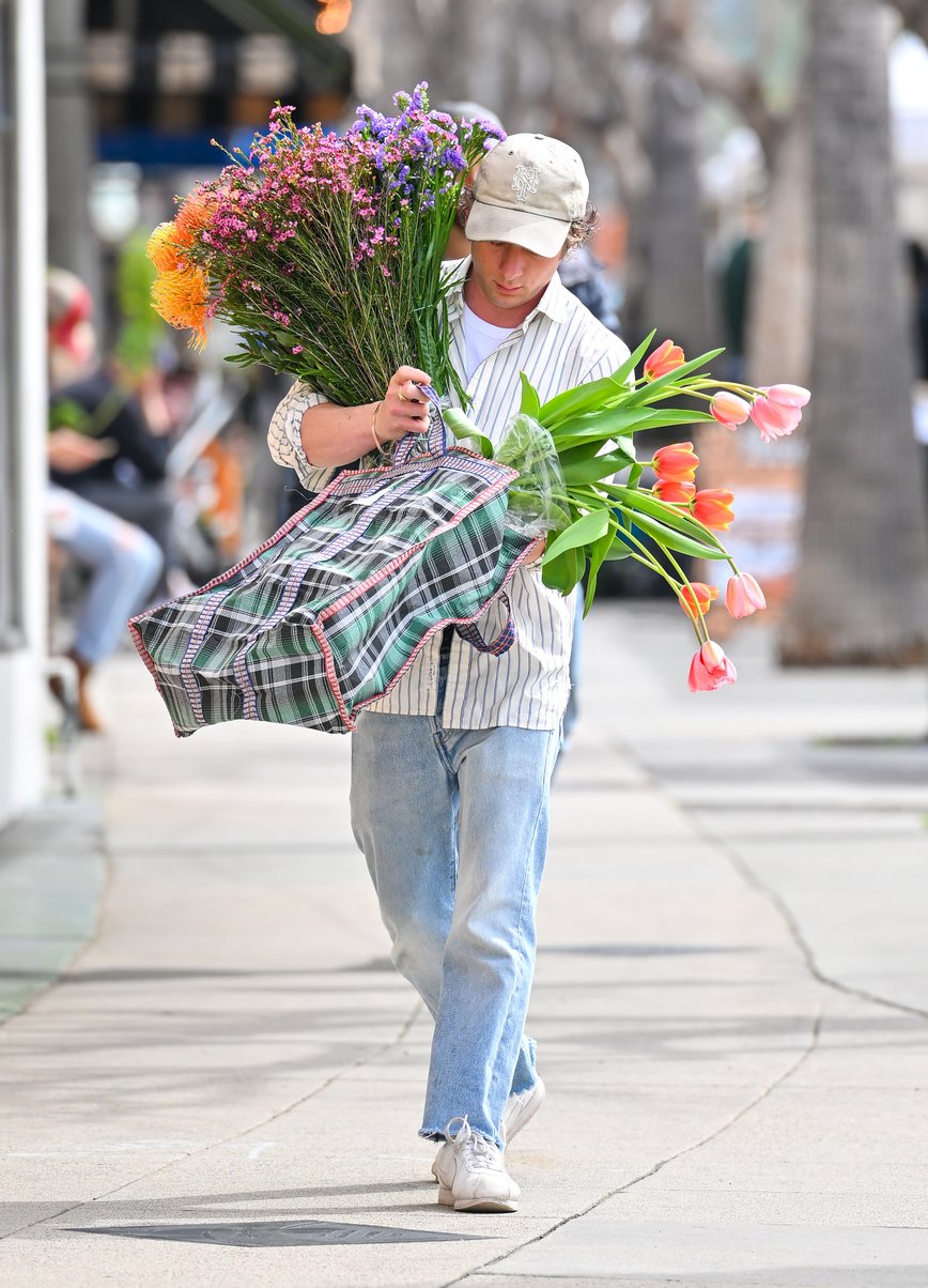 J'aimerais être un bouquet de fleurs dans les bras de Jeremy Allen White.