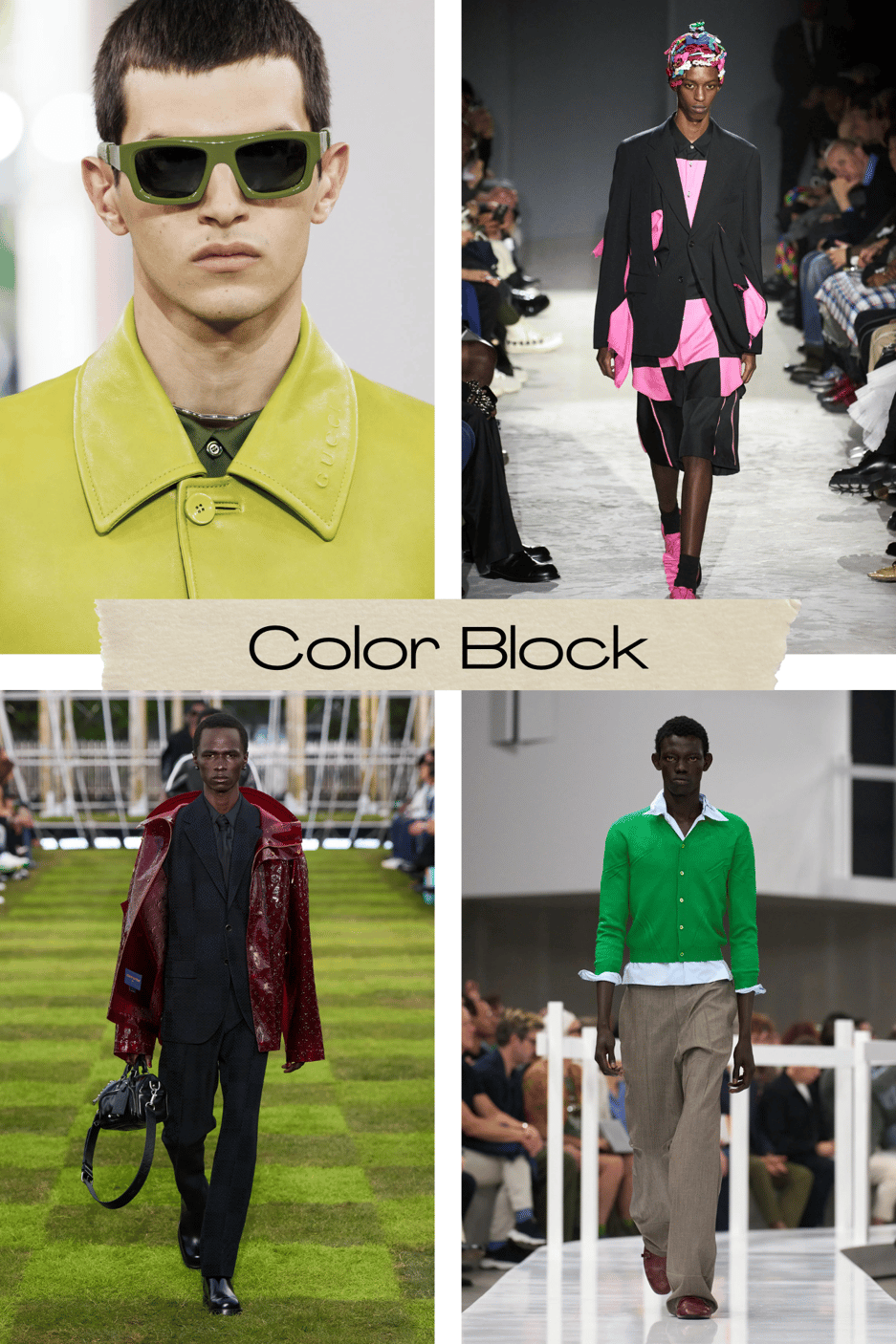 Gucci / Comme des Garçon  / Louis Vuitton / Prada