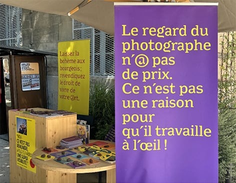 Stand de l'ADAGP aux Rencontres d'Arles ©ADAGP, 2026