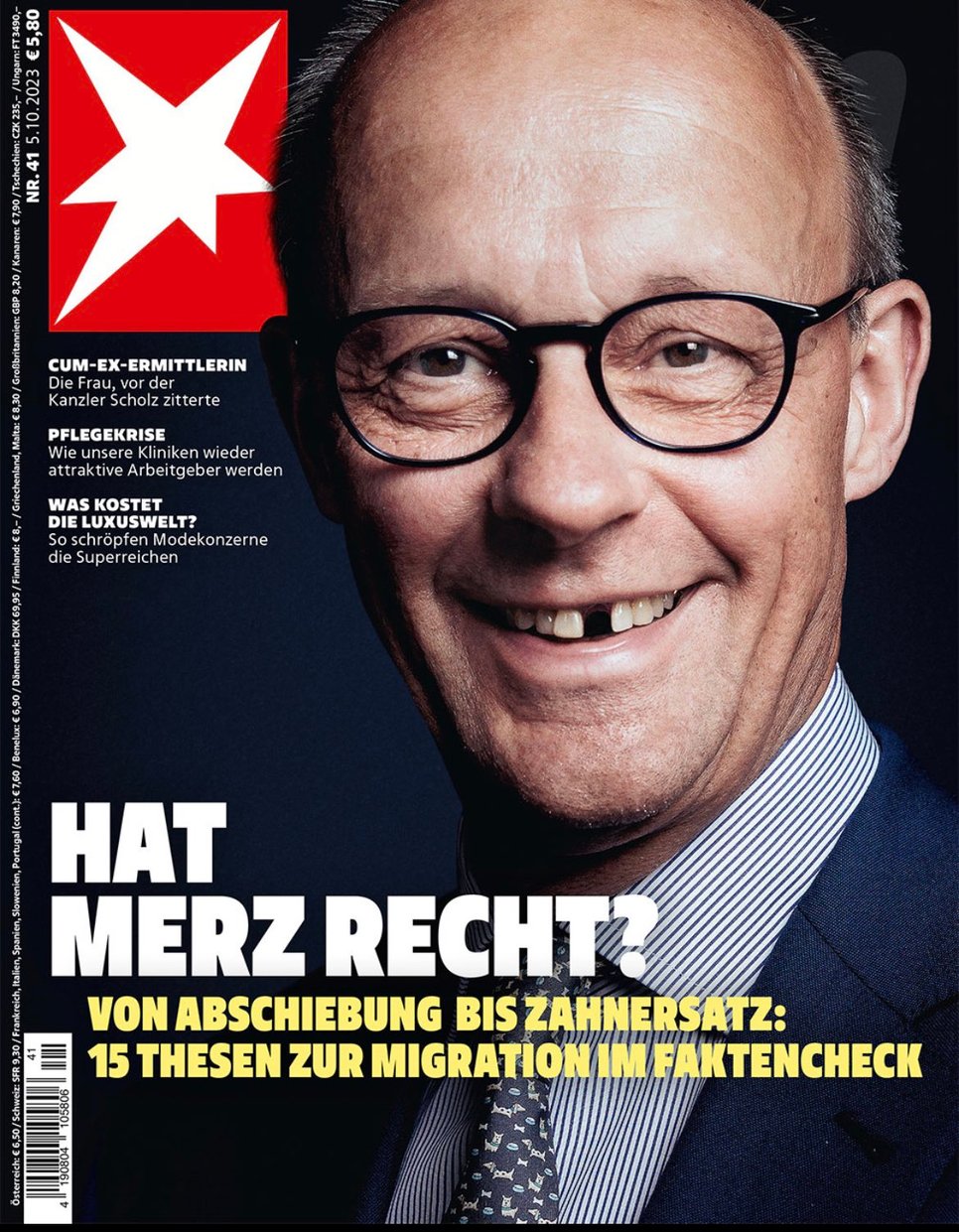 "Merz a-t'il raison ?" s'interroge l'hebdomadaire