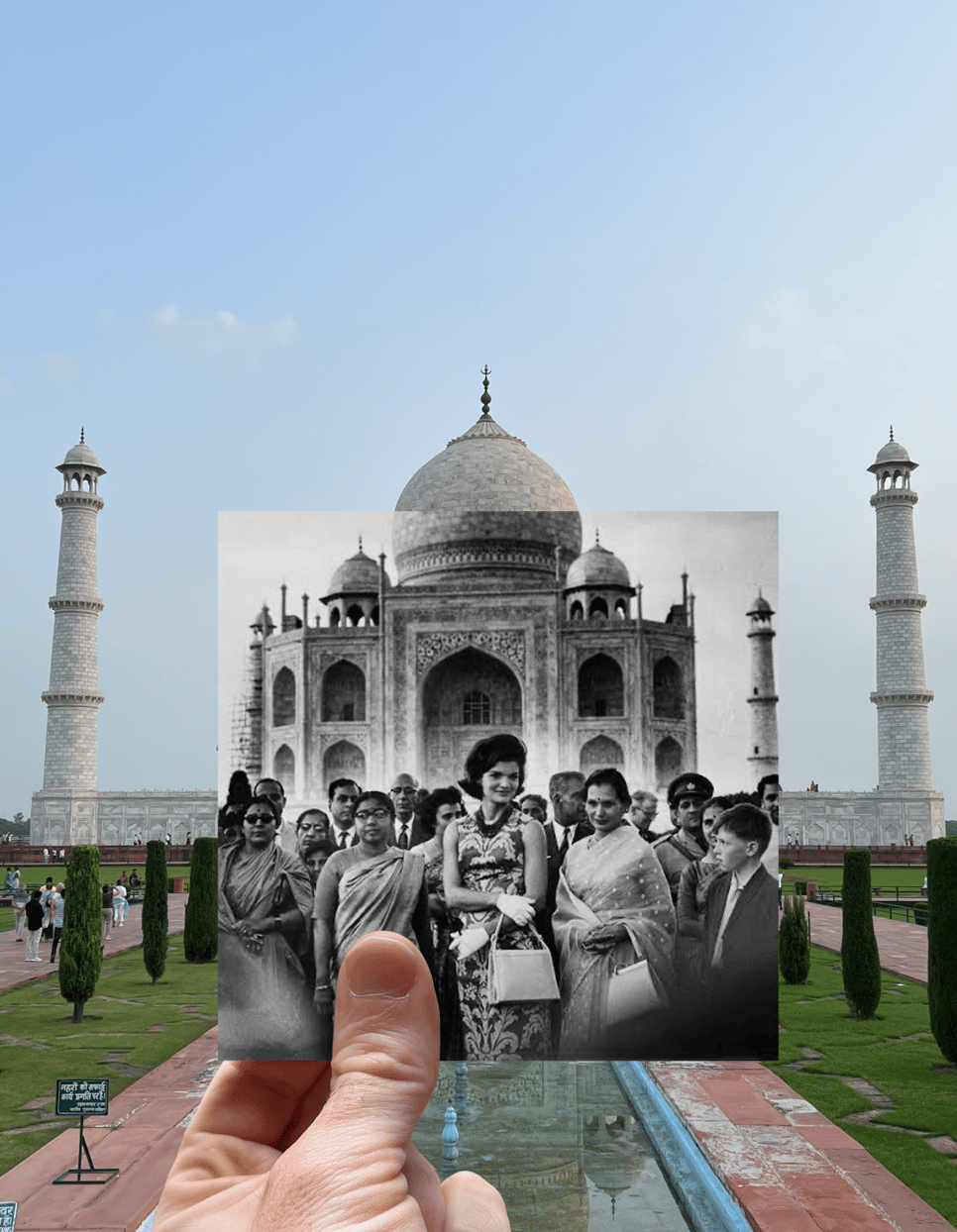 Taj Mahal, Agra, 1962.