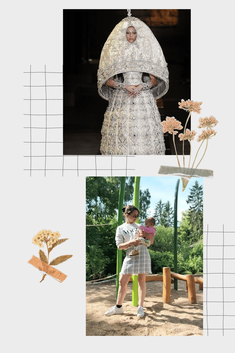 Ce à quoi j'ai l'impression de ressembler vs / ce à quoi je ressemble (jupe Maje, pull Vogue et sneaker Van's)