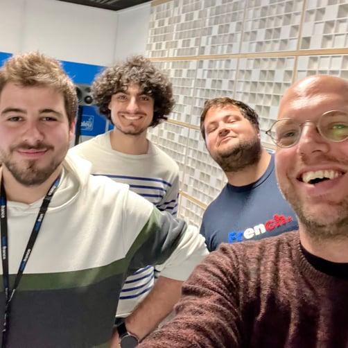 Florian et son équipe technique (Giaco et Flavien) : merci pour la qualité du son !