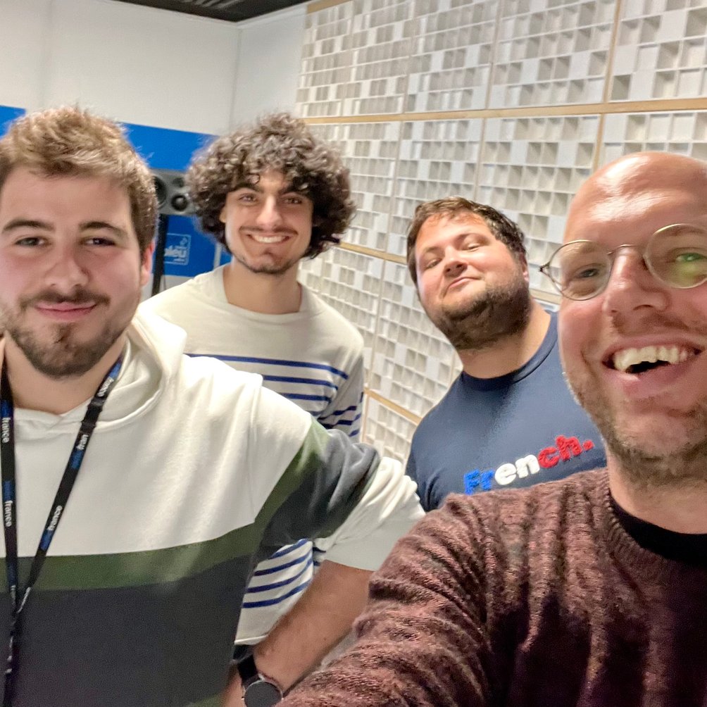 Florian et son équipe technique (Giaco et Flavien) : merci pour la qualité du son !