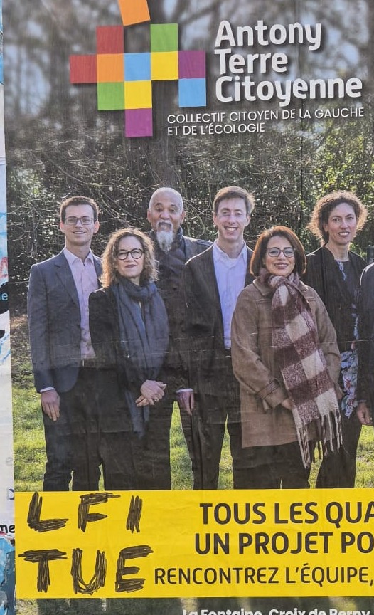 Oui, mon visage associé à un tag "LFI tue".