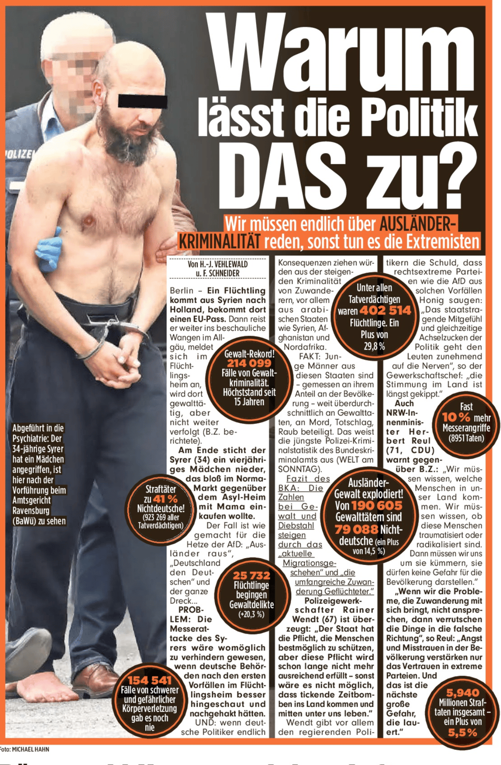 "Pourquoi les responsables politiques ne font rien ? Il faut enfin parler de la criminalité des étrangers sinon ce sont les extrémistes qui le feront"