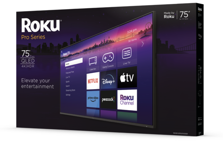 Roku Pro Series TV en 3 tailles  55”, 65”, and 75”, à moins de 1500 $ -D.R.