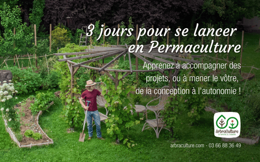 La formation qu'il te faut pour te lancer dans la permaculture ! - DR ArbraCulture
