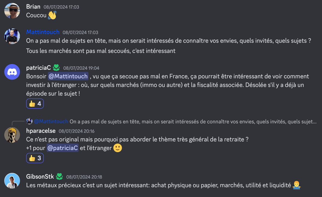 Spoiler alert : un des sujets cités ici fait partie de la programmation de cet été ! 