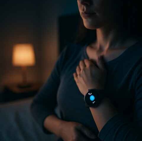 “La technologie bien intégrée : une montre connectée peut guider la respiration consciente pour favoriser l’endormissement.”