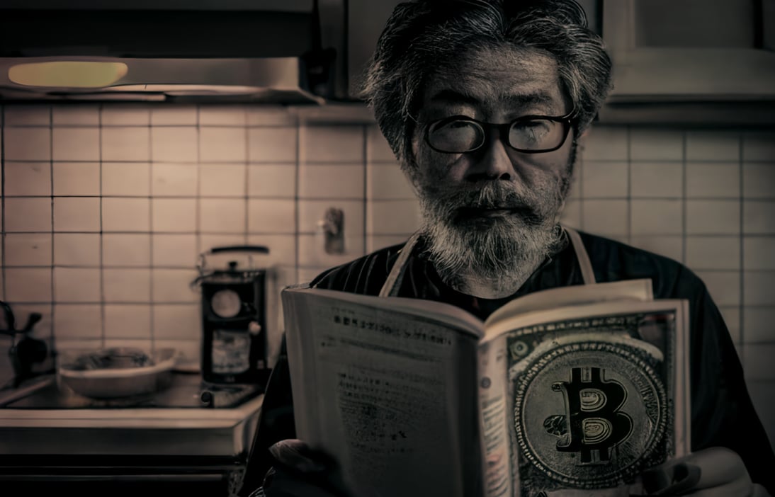 Satoshi Nakamoto vu par Midjourney