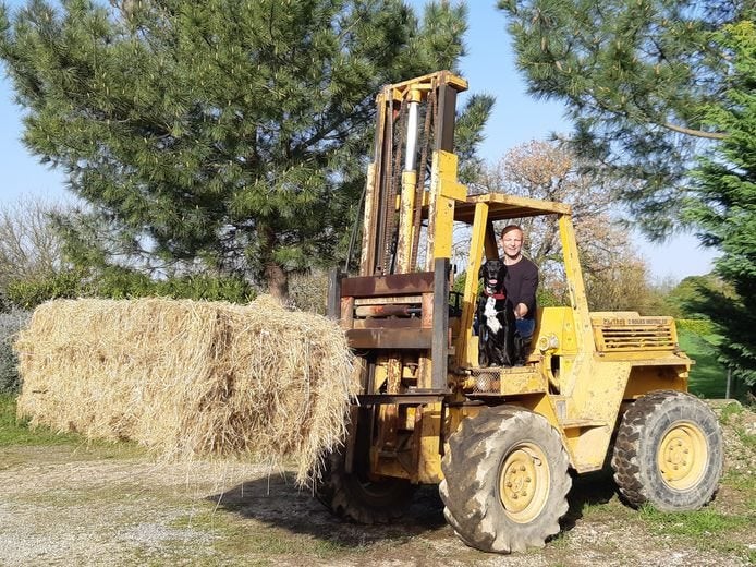 Patrick Tabacco et le travail de son foin bio