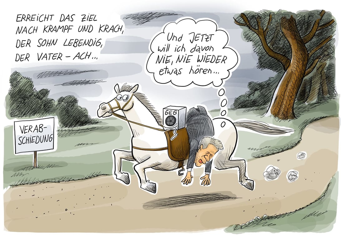 Adoption de la loi chauffages (version "Roi des aulnes", Goethe) : Robert Habeck, le ministre vert de l'Economie et du climat "Je ne veux plus, plus jamais en entendre parler"