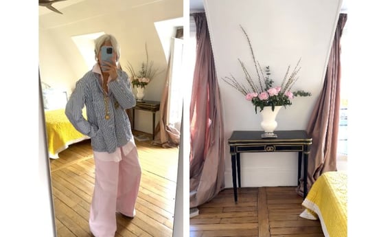 Rideaux spottés chez Sophie Fontanel