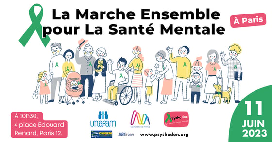 Deux journées de mobilisation pour le Psychodon : la Marche du 11 juin et la Fête à l'Olympia le 12