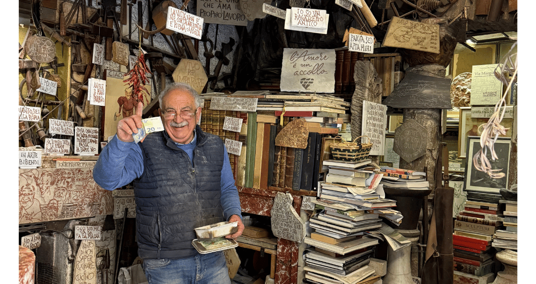rien compris à ce qu'il disait parce qu'il parlait que italien, mais trop une vibe mimi le monsieur