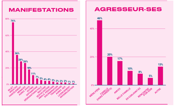 Extraits de la page “Famille et entourage proche” - Rapport de SOShomophobie de 2022