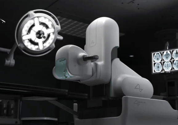 Le robot chirurgical de Neuralink qui implante la puce dans le cerveau