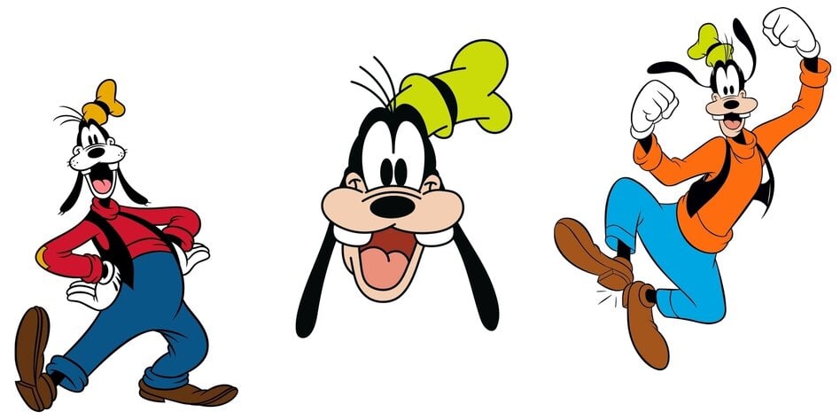 Il qualifie une personne ou un comportement pataud, stupide, désorganisé qui prête à rire : le terme « goofy » a été élu « mot jeune de l’année » 2023.