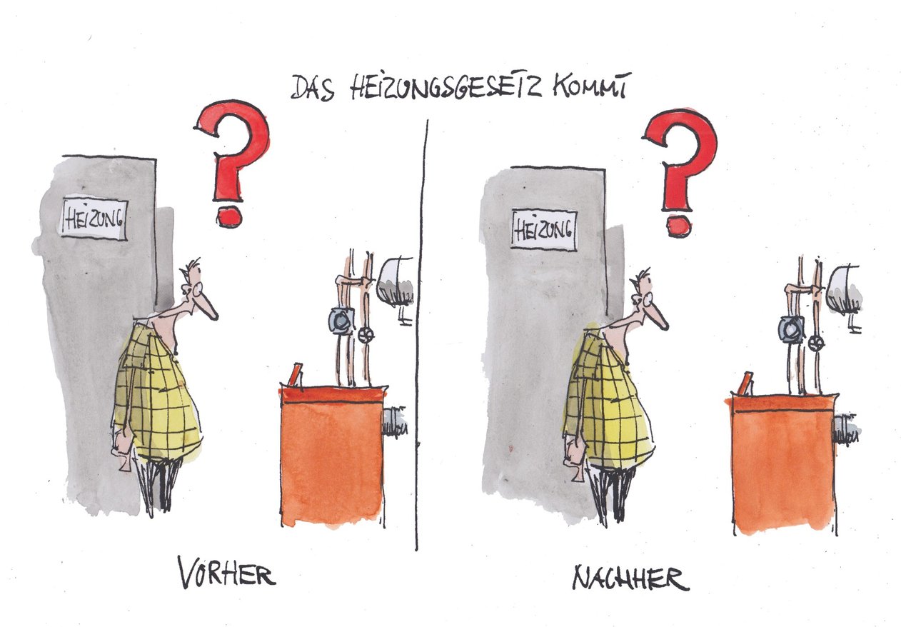 La nouvelle loi sur les chauffages. Avant. Après. 