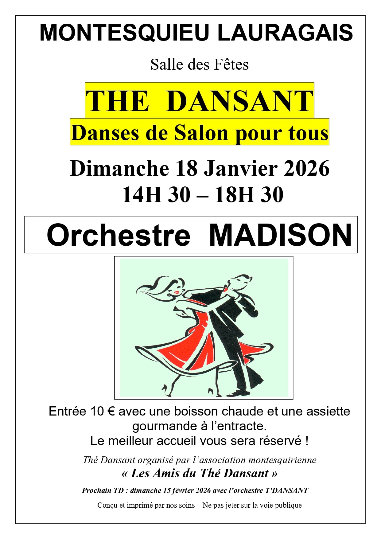 © L'association des amis du thé dansant de Montesquieu Lauragais