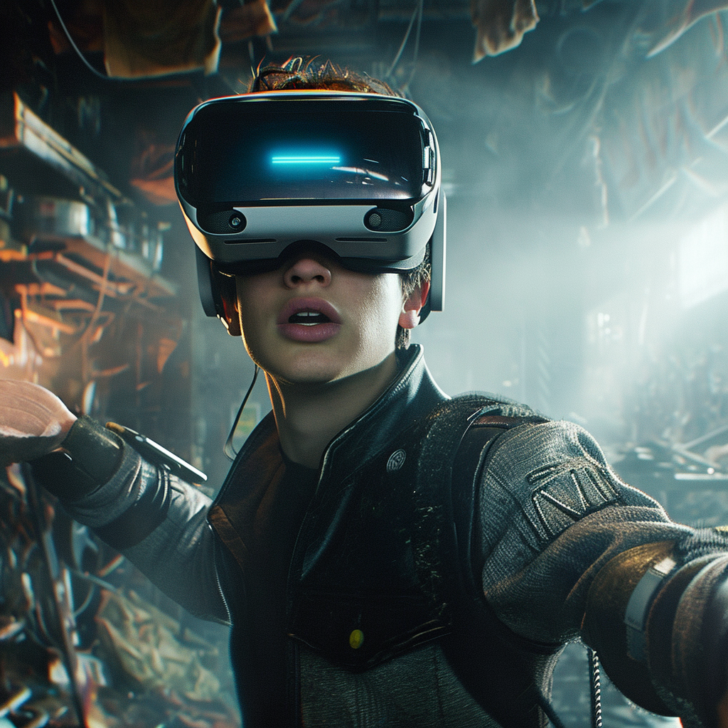 “Ready Player One” devient réalité (Qant, M. de R. avec Midjourney)
