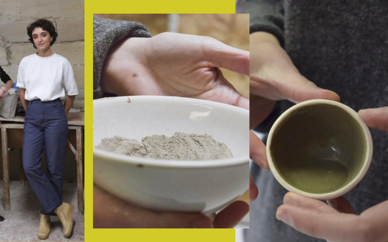 À gauche, Esther Bapsalle