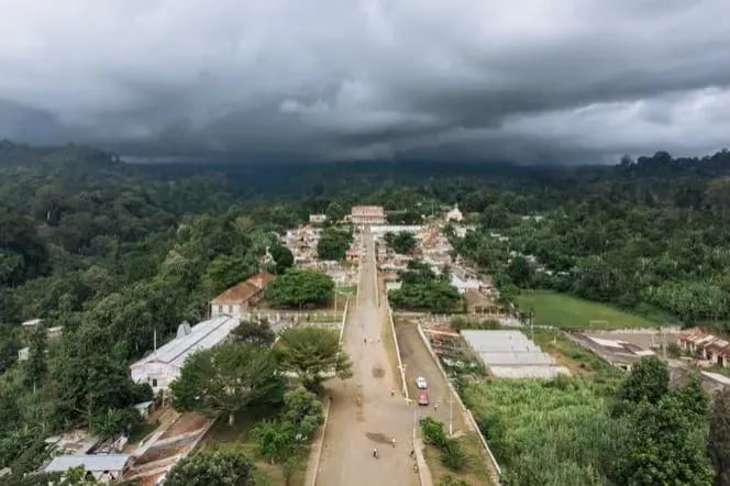 Ancienne plantation à Sao Tomé-et-Principe, en mai 2019. ALEXIS HUGUET / AFP