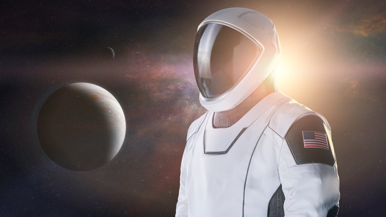 En attendant Prada... La combinaison SpaceX. Crédit : Shutterstock