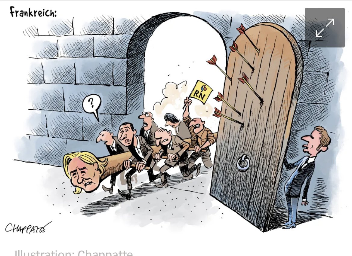 caricature parue dans le magazine "Der Spiegel"