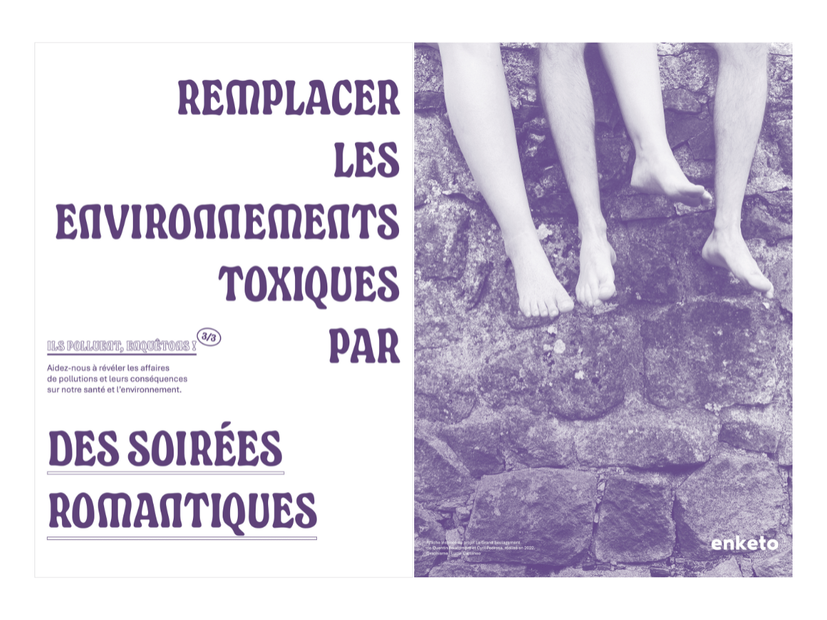 L'un des trois posters exclusifs de notre campagne - Graphisme : Lucie Cattaneo