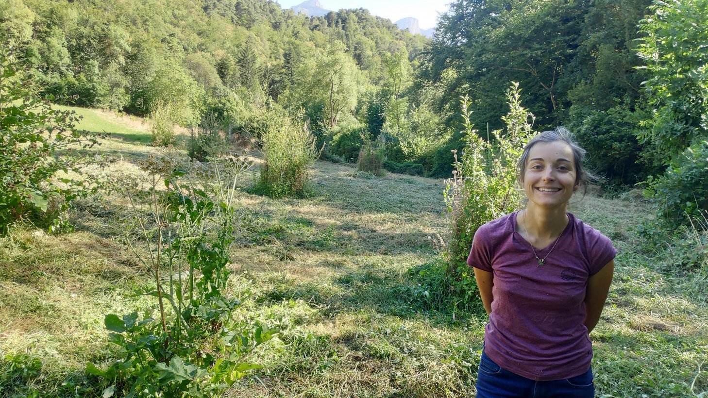 Le nouveau terrain fraichement débroussaillé 